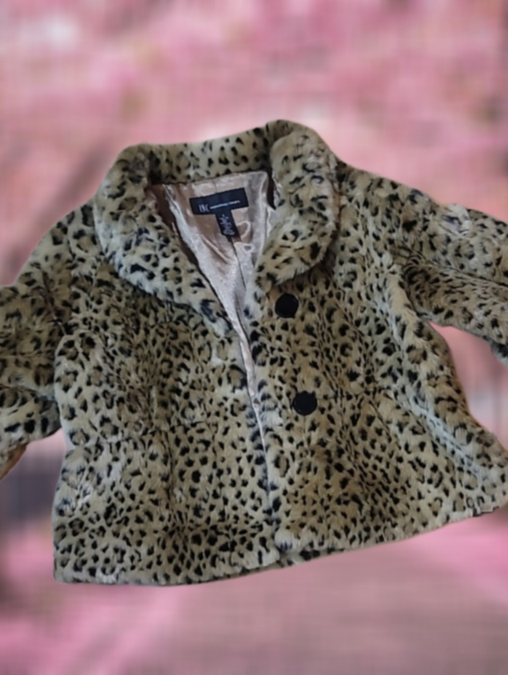 I.N.C. International Concepts Vintage Style Faux Fur Cropped Jacket